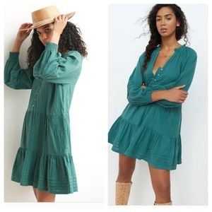 Anthropologie Carrie tiered tunic dress